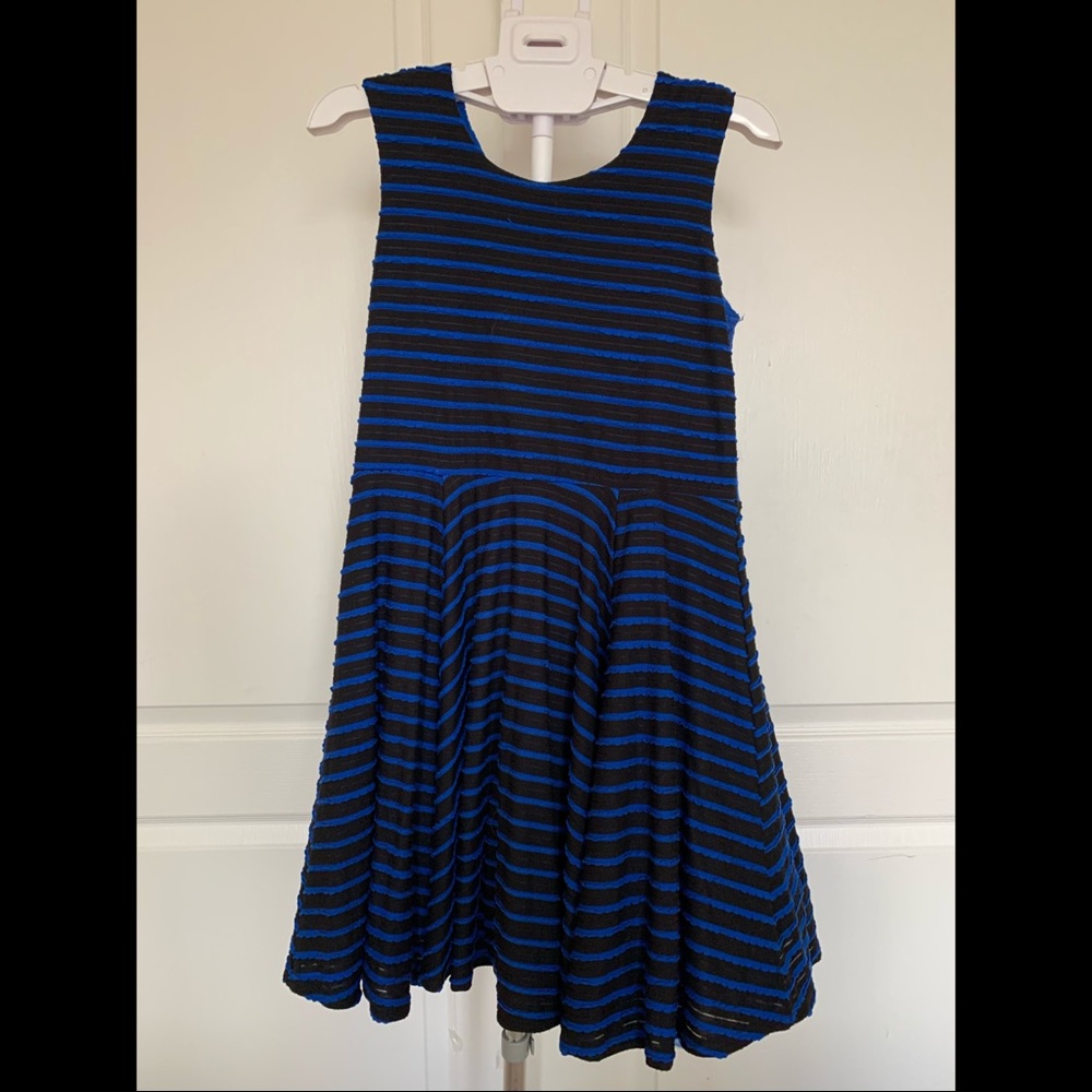 Blue and Black drsss